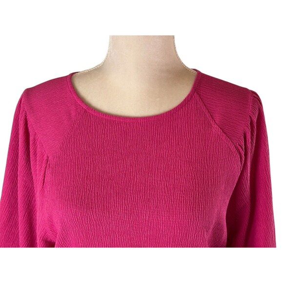 Vince Camuto Puff Sleeve Knit Top Women's Size Small Modern Pink 9121623 New! - Picture 15 of 16